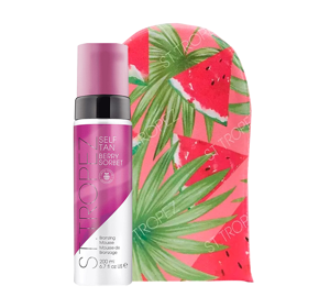 ST. TROPEZ BERRY SORBET MOUSSE 200ML +  VELVET LUXE TAN APPLICATOR MITT WATERMELON  