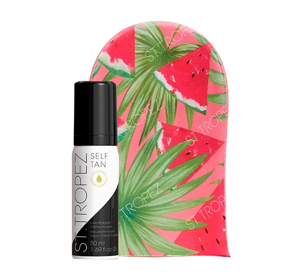 ST. TROPEZ SELF TAN CREME MOUSSE + VELVET LUXE TAN APPLICATOR MITT WATERMELON 