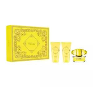 VERSACE YELLOW DIAMOND EAU DE TOILETTE SPRAY 50ML + BALM 50ML + GEL 50ML