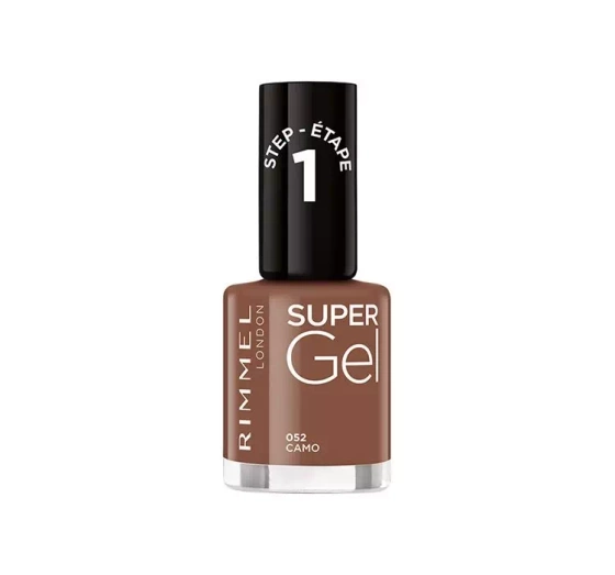 RIMMEL SUPER GEL NAIL GEL NAIL POLISH 052 CAMO 12ML 