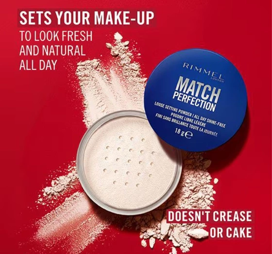 Click on photo to zoom it Rimmel Match Perfection Mattifying Loose Face Powder 001 18g