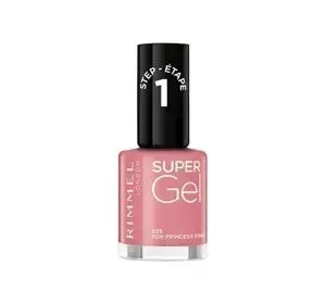 RIMMEL SUPER GEL NAIL GEL NAIL POLISH 035 POP PRINCESS PINK 12ML