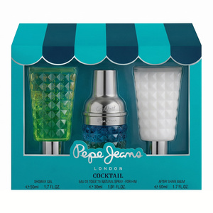 PEPE JEANS COCKTAIL EDITION FOR HIM EAU DE TOILETTE SPRAY 30ML + GEL 50ML + AFTERSHAVE 50ML