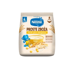 Nestlé Proste Zboża Rice and Corn Porridge for Babies 6 Months and Older, Banana, 144 g