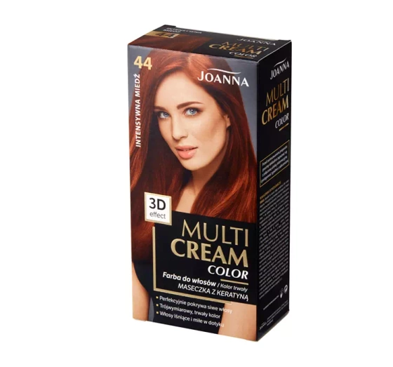 JOANNA MULTI CREAM COLOR PERMANENT HAIR DYE 44 INTENSIVE COOPER