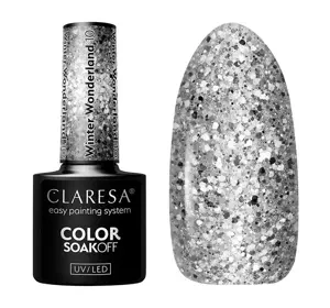 CLARESA SOAK OFF HYBRID NAIL POLISH WINTER WONDERLAND 10 5G