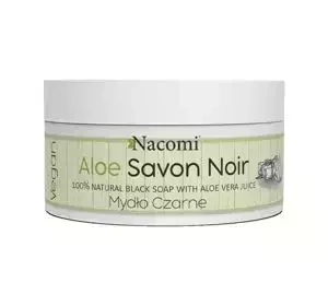 NACOMI SOAP BLACK SAVON NOIR ALOE 100% NATURAL 125G