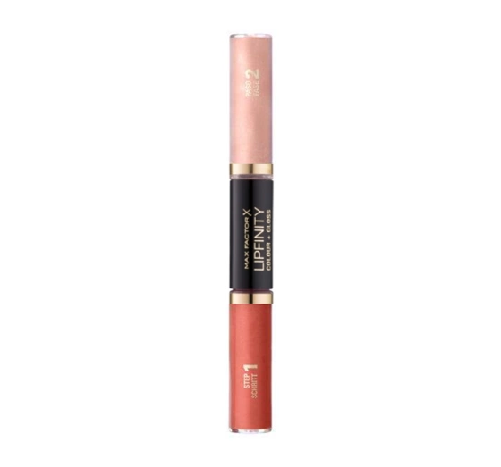 MAX FACTOR LIPFINITY COLOUR & GLOSS DUAL-SIDED LIQUID LIPSTICK 570 GLEAMING CORAL 6ML