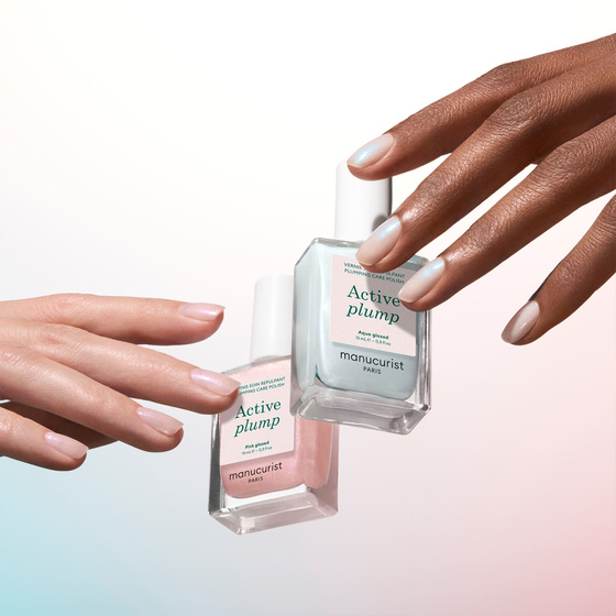 Manucurist Active Plump Aqua Glazed Collagen Nail Care Polish 15ml
