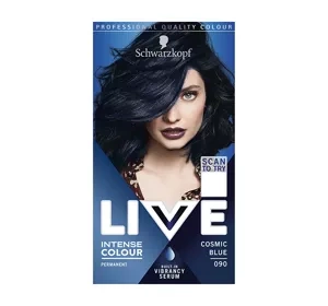 SCHWARZKOPF LIVE INTENSE COLOR PERMANENT HAIR DYE COSMIC BLUE 090