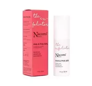 NACOMI NEXT LEVEL THE EXFOLIATOR AHA & PHA 30% ACID PEEL FACE SERUM 30ML