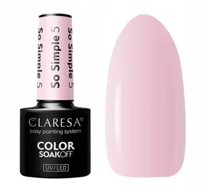 CLARESA SOAK OFF HYBRID NAIL POLISH SO SIMPLE 5 5G