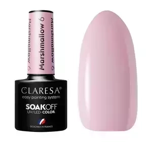CLARESA SOAK OFF HYBRID NAIL POLISH MARSHMALLOW 6 5ML