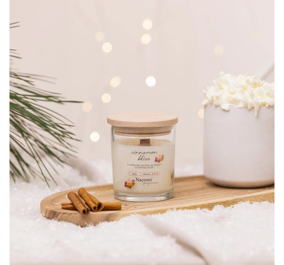 NACOMI FRAGRANCES SOY SCENTED CANDLE CINNAMON BLISS 140G
