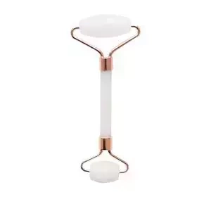 FLUFF FACE ROLLER JADE FACIAL MASSAGER WHITE