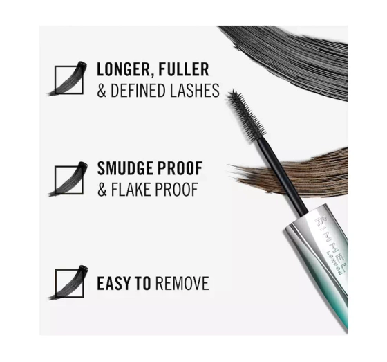 RIMMEL WONDER'EXTENSION LASH MASCARA 001 VERY BLACK 11ML