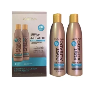KATIVA KERATINA POST SHAMPOO AND CONDITIONER 2 x 250ML