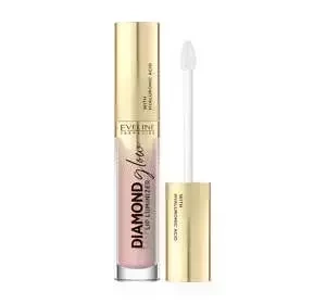 EVELINE DIAMOND GLOW LIP LUMINIZER WATERPROOF TOPCOAT WITH HYALURONIC ACID 02 STRAWBERRY MOUSE 4,5ML