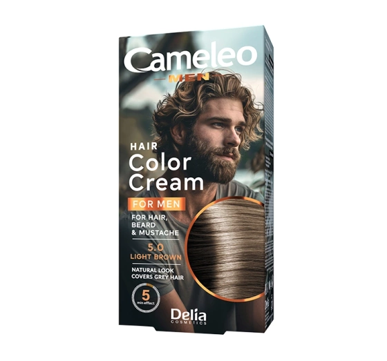 DELIA CAMELEO MEN HAIR & BEARD COLOUR CREAM 5.0