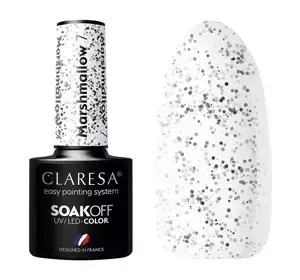 CLARESA SOAK OFF HYBRID NAIL POLISH MARSHMALLOW 7 5ML