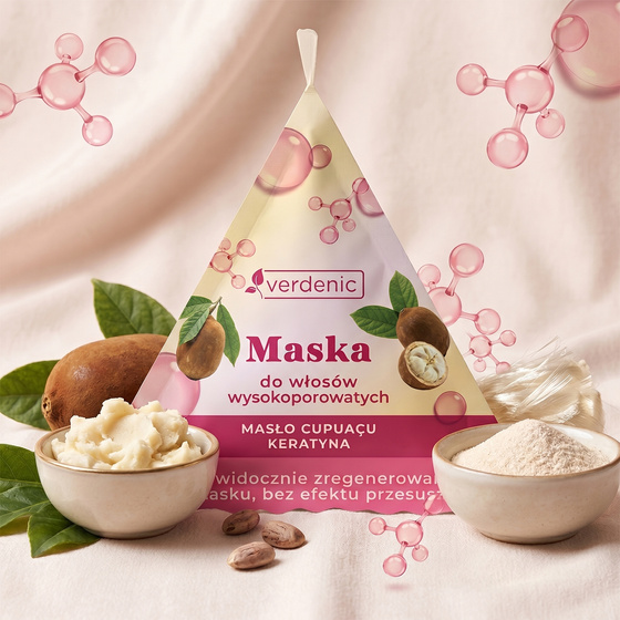 Verdenic Cupuacu Butter and Keratin Hair Mask for High-Porosity Hair 25ml