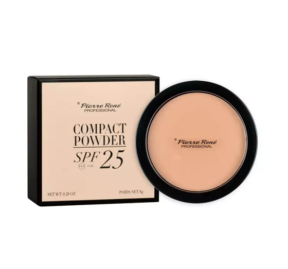 PIERRE RENE COMPACT POWDER SPF 25 PRESSED FACE POWDER 03 SAND 8G