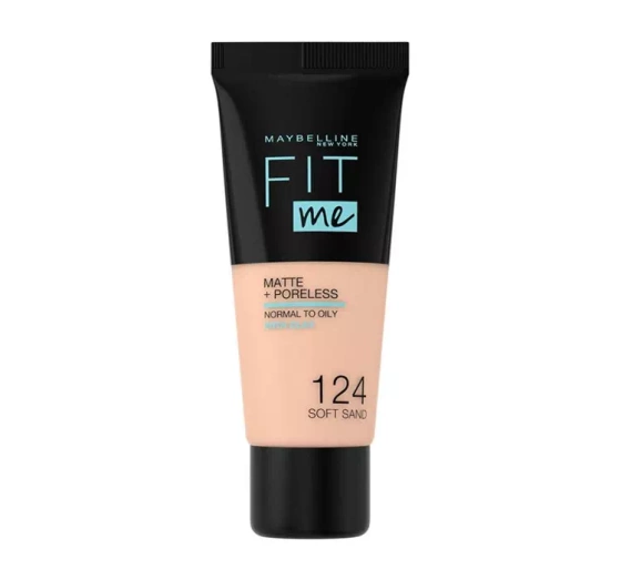 MAYBELLINE FIT ME MATTIFYING FOUNDATION 124 SOFT SAND 