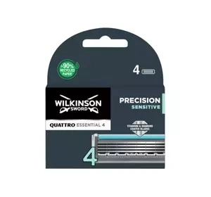 WILKINSON QUATTRO TITANIUM SENSITIVE RAZOR BLADE REFILLS FOR MEN 4 PIECES