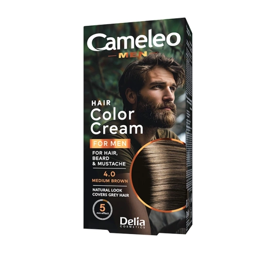 DELIA CAMELEO MEN HAIR & BEARD COLOUR CREAM 4.0