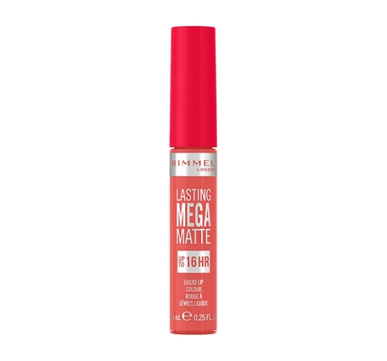 RIMMEL LASTING MEGA MATTE LIPSTICK 600 CORAL SASS 7.4ML