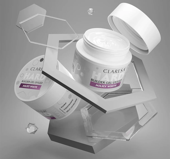 Click on photo to zoom it Claresa Hard & Easy Building Gel Milky White 45g
