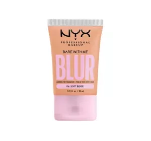 NYX PROFESSIONAL BARE WITH ME BLUR TINT FOUNDATION 06 SOFT BEIGE 30ML