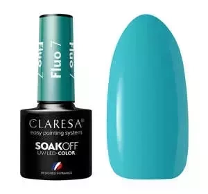 CLARESA SOAK OFF HYBRID NAIL POLISH FLUO 7 5ML