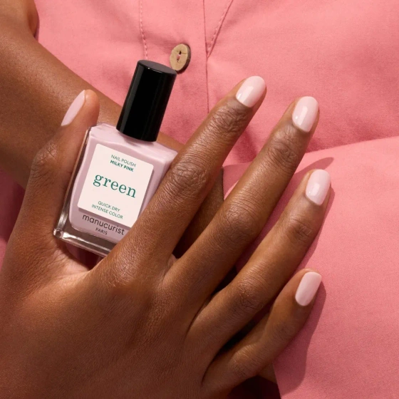Click on photo to zoom it Manucurist Green Nail Polish Milky Pink 15ml