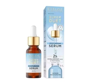 EVELINE SUPER DUET MOISTURIZING FACE SERUM WITH 2% HYALURONIC ACID 18ML