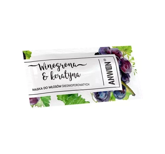 ANWEN GRAPE KERATIN HAIR MASK FOR MEDIUM POROSITY HAIR 10ML