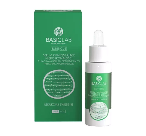 BASICLAB ESTETICUS ANTI-IMPERFECTIONS SERUM WITH NIACINAMIDE 5% DAY/NIGHT 30ML