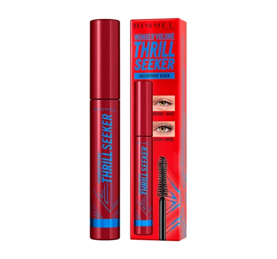 RIMMEL WONDER'VOLUME THRILL SEEKER MASCARA WATERPROOF BLACK 8ML