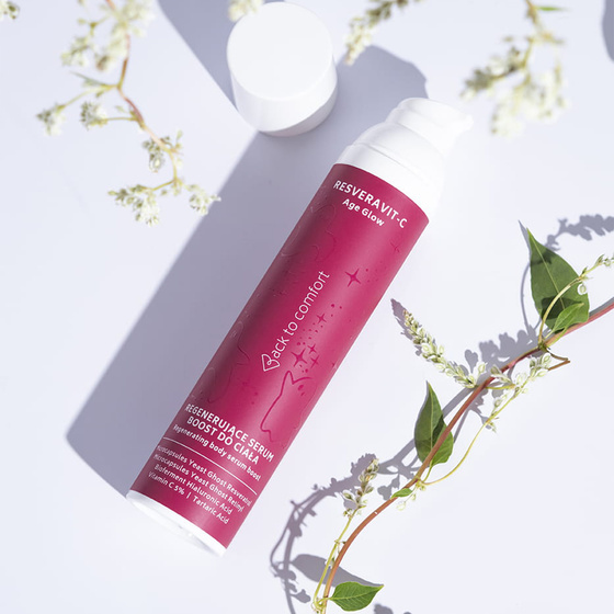 Click on photo to zoom it BACK TO COMFORT RESVERAVIT-C BOOST REGENERATING BODY SERUM 100ML
