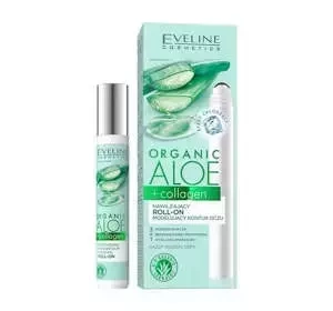 EVELINE ORGANIC ALOE + COLLAGEN MOISTURIZING LIFTING EYE ROLL-ON 15ML