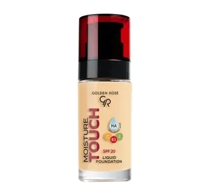 GOLDEN ROSE MOISTURE TOUCH MOISTURIZING FACE FOUNDATION SPF20 105 30ML