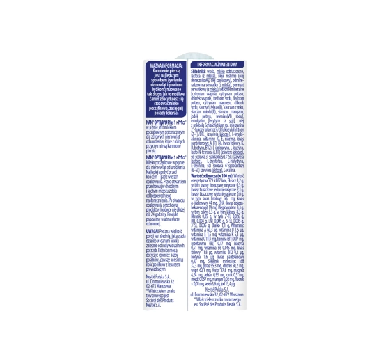 Nestlé NAN Optipro Plus 1 Hm-O Liquid Infant Formula for Newborns, 200 ml