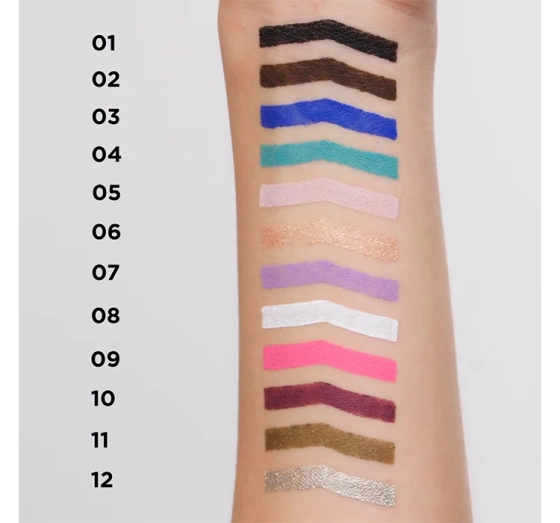 Click on photo to zoom it Eveline Cosmetics Variété Metallic Gel Eyeliner 10 Aubergine 1.3 g
