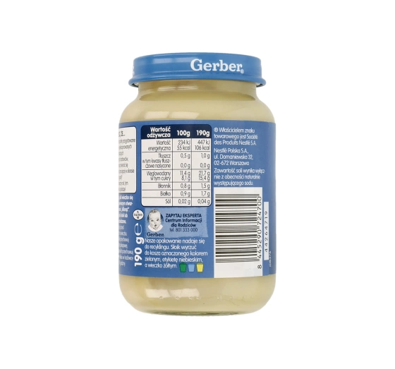 Gerber Baby Food  After 6 Months: Fruit Smoothie with Yogurt, 190 g
