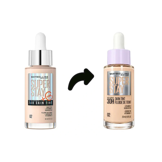 MAYBELLINE SUPER STAY 24H SKIN TINT ILLUMINATING FOUNDATION 2 30ML