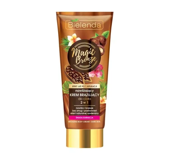 BIELENDA MAGIC BRONZE MOISTURIZING BRONZING BODY CREAM 2IN1 FOR TAN COMPLEXION 200ML