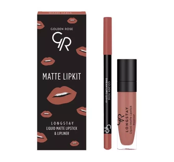 GOLDEN ROSE MATTE LIPKIT WARM SABLE