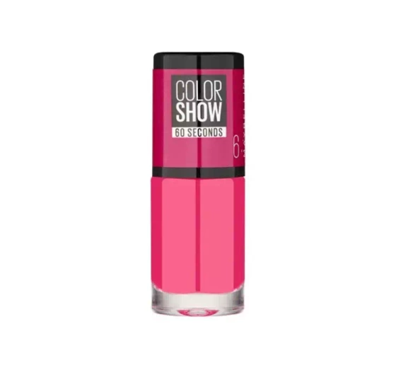 MAYBELLINE COLOR SHOW NAIL LACQUER 60 SECONDS 6 BUBBLICIOUS 6.7ML 