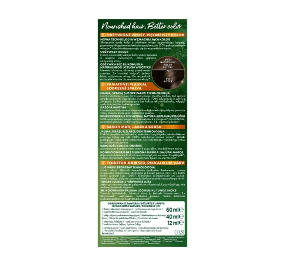 GARNIER COLOUR NATURALS PERMANENT HAIR DYE 3 DARK BROWN