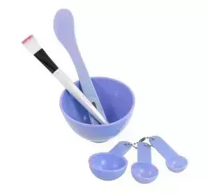 SET SPATULA BOWL BRUSH 3 MEASURING CUPS FOR FACE MASKS AND CLAYS